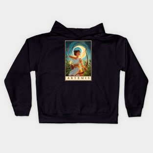 Artemis: Goddess of the Moon Kids Hoodie